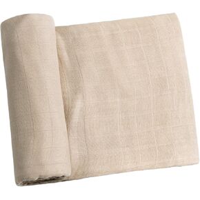 Meracorallo Muslin Swaddle Blanket Silky Soft Receiving Blanket Swaddle Wrap for Baby Boys and Girls, 47 x 47 inches, Pink