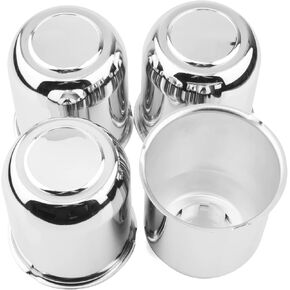4Pcs 3.74inch Trailer Wheel Center Caps Fit 3.74" Center Bore Truck Trailer RV SUV Wheels Rims, Carbon Steel Silver Hub Covers