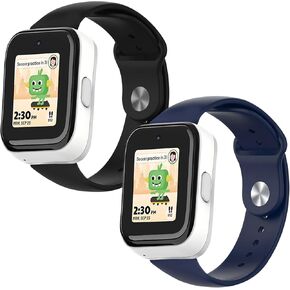 BlackPro 2 Pack Compatible with SyncUP Watch Band Replacement, 20mm Waterproof Silicone Watch Band for Sync UP Watch
