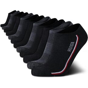Tommy Hilfiger Men's Athletic Socks - Cushion No Show Socks (12 Pack)