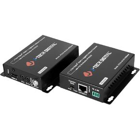 4K 120Hz HDMI Ethernet Extender Over Single Cat6A/7 Ethernet Cable Up to 120ft. Supports Bi-Directional IR HDMI 2.0 HDCP 2.3 EDID Bypass Digital Audio Formats by J-Tech Digital [JTECH-4K120EX]