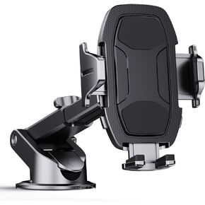 Phone Holders for Your Car | Car Phone Holders for iPhone with 360-Degree Rotation | Dashboard Cell Phone Holder | Easy Installation & Strong Grip for Safe and Convenient Driving