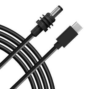 Starlink Mini USB C to DC Power Cable 6.5 FT/2 M, 100W USB Type-C Input to Barrel Jack Charging Cord Waterproof Starlink Mini Cable, Work with 65W+ PD Source
