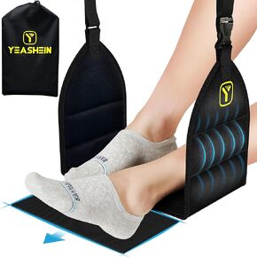 Airplane Foot Hammock (Memory Foam) Airplane Foot Hanger Footrest Travel Accessories to Relax Your Feet