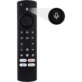Voice Remote Compatible for Insignia,Toshiba,Pioneer AMZ Omni,4-Series Smart TVs,Replacement Control with 4 Shortcut NTFLX,DSNY+,HLU,PRM Video.1 Year Warranty,Not Compatible for Fire STK
