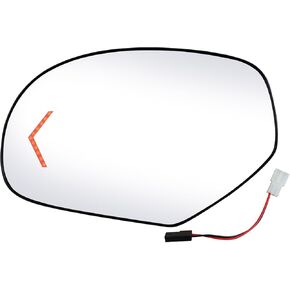 Passenger Side Replacement Mirror Glass - compatible with Cadillac CHEVY & GMC vehicles - Escalade, Suburban 1500, Yukon XL 1500 2009-2014, Heated with Turn Single, w/o BSD, RH