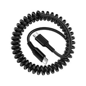 USB C to USB C Cable 3ft Coiled USB C Charger Cable for Car Type C Fast Charging Cable for iPhone 16/16 Pro/16 Pro Max/16 Plus/15 Pro Max, Samsung Galaxy S24 S23 S22 A35 A15 A14 A55, Pixel 9 Pro 8a