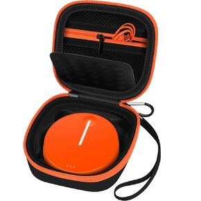 Boobowl Hard Case Compatible with SIMO/for Skyroam Solis Lite 4G LTE Portable WiFi Mobile Hotspot, Travel Router Storage Bag with Mesh Pocket for Rechargeable Batteries, Charger (Box Only) - Orange