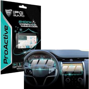 IPG ProActive for Land Rover 2020-2022 Discovery Sport 10.2 Inch Navigation+ Dashboard (2 Pieces) Display 9H Hardness Screen Protector Smooth Glass Touch Ultra Responsive High Clarity Anti Scratch Smudge & Shock Proof Nano Technology Guard for Disc.Sport