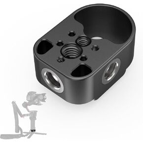 MINIFOCUS Battery Handle Base, Baseplate Accessory Mounting Bracket with QD Socket, Compatible with DJI RS 4/RS 4 Pro/RS 3/RS 3 Pro/RS 2, 1/4" & 3/8" Threads