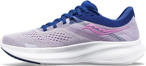 حذاء رياضي نسائي من Saucony Ride 16، أزرق فاتح/أسود، 9.5 in Saudi Arabia
