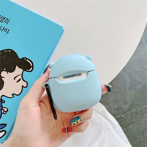 Compatible with AirPods Case Cover, Cute Cartoon Compatible with Apple AirPods 2nd 1st Generation, Kawaii Soft Silicone Protective Cover for Airpod 2/1 with Keychain (Cute Crab, AirPods 2&1) in Saudi Arabia