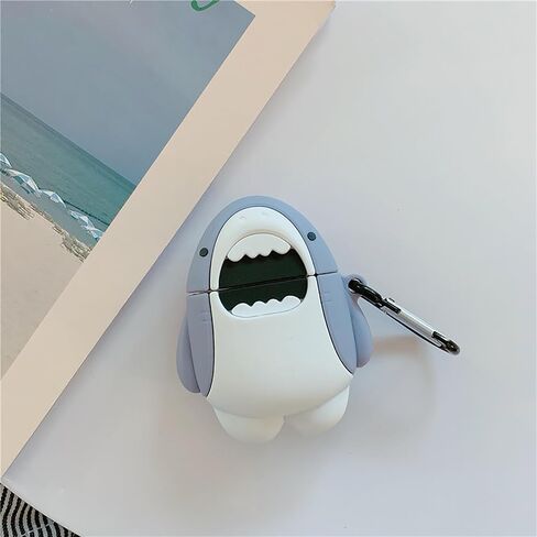 متوافق مع غطاء حافظة AirPods، كارتون لطيف متوافق مع Apple AirPods الجيل الثاني الأول، غطاء حماية من السيليكون الناعم Kawaii لجهاز Airpod 2/1 مع سلسلة مفاتيح (Cute Crab، AirPods 2&1) in Saudi Arabia