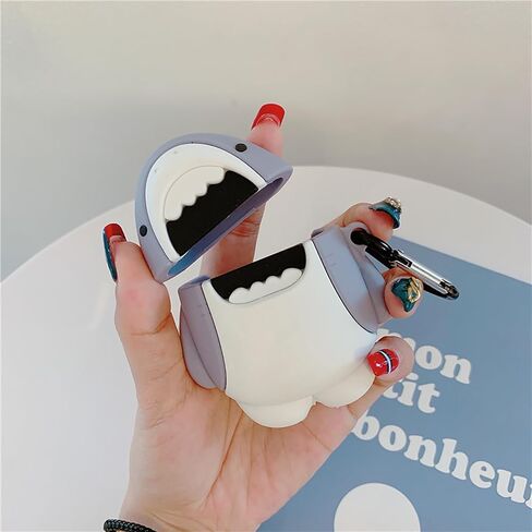 متوافق مع غطاء حافظة AirPods، كارتون لطيف متوافق مع Apple AirPods الجيل الثاني الأول، غطاء حماية من السيليكون الناعم Kawaii لجهاز Airpod 2/1 مع سلسلة مفاتيح (Cute Crab، AirPods 2&1) in Saudi Arabia