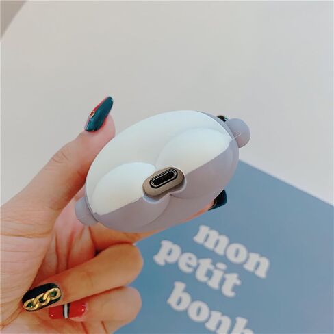متوافق مع غطاء حافظة AirPods، كارتون لطيف متوافق مع Apple AirPods الجيل الثاني الأول، غطاء حماية من السيليكون الناعم Kawaii لجهاز Airpod 2/1 مع سلسلة مفاتيح (Cute Crab، AirPods 2&1) in Saudi Arabia