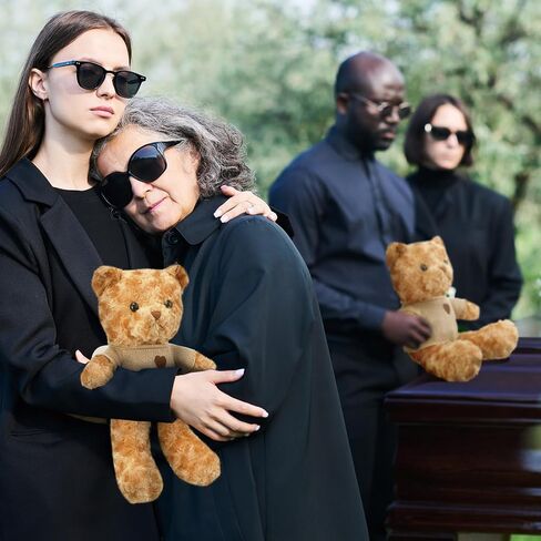 Shappy 2 مجموعات هدية تذكارية جرة الدب للرماد الحيوانات المحشوة تعاطف أجنحة الملاك تحمل الجرار الصغيرة لرماد الإنسان أو الحيوانات الأليفة مع الملاعق التذكارية الدب تذكار لفقدان أحد أفراد أسرته الحزن in Saudi Arabia