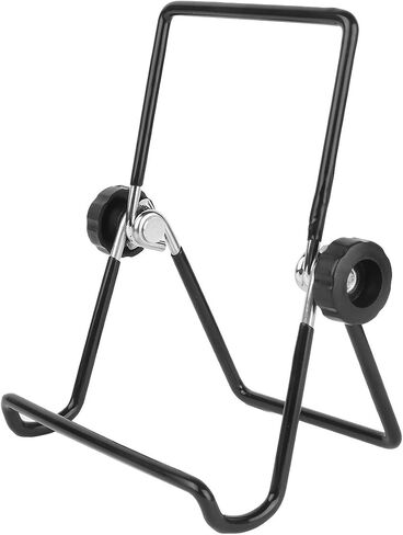 JEATHA 2pcs Stainless Steel Holder Stands Foldable Non-Slip Scaffolds for Phone iPad Tablet Black One_Size (One_Size, Black) in Saudi Arabia