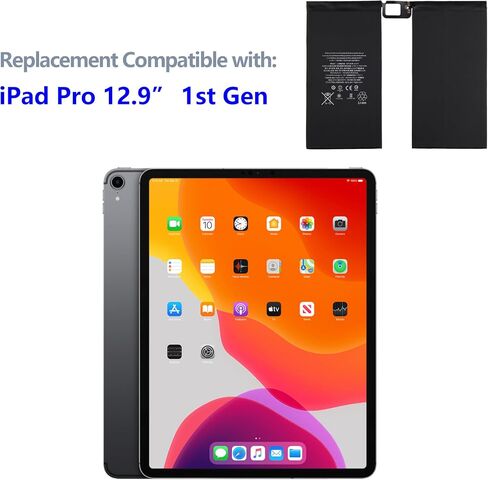 بطارية جديدة قابلة لإعادة الشحن A1577 متوافقة مع Apple iPad Pro 12.9 بوصة الجيل الأول Wi-Fi/Cellular A1584 A1652 020-00016 ML0F2LL/A ML0F2B/A ML0F2CL/A ML0F2FD/A ML0F2TY/A ML0G2LL مع أدوات in Saudi Arabia