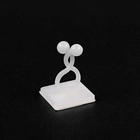 uxcell Twist Lock Cable Wire Ties with Sticker Nylon U Shape Save Place 16mm Dia White 50pcs in Saudi Arabia