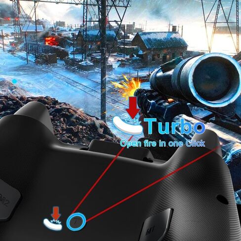 وحدة تحكم سلكية لجهاز الكمبيوتر Amazon Luna، التوصيل والتشغيل Ymir2 Luna Controller for Fire TV/PC/Switch/PS4/Steam، وحدة تحكم ألعاب Fire Stick W مجاذيف، توربو، عصا التحكم / الزناد بتأثير القاعة، ضوء، كابل 8.2 قدم، أسود in Kuwait