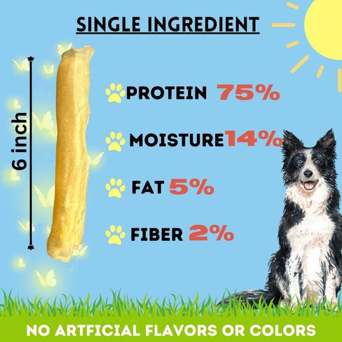 BULLYSTICKS & MORE 6 Inch Beef Collagen Rolls for Dogs (Extra Thick - 4 Count) - Beef Cheek Bones for Dogs - Dog Parents Choice - Premium No Hide Beef Cheek Rolls - Thick Retriever Rolls for Dogs in Saudi Arabia