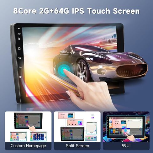 راديو ستيريو 8 Core 4G 64G Android لسيارة شيفروليه كامارو 2008-2015 Carplay Android Auto، Rimoody شاشة لمس 9 بوصة GPS 4G-WiFi Bluetooth FM DSP-36 Mirror Link 59-UI Themes AHD كاميرا احتياطية in Saudi Arabia