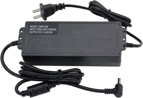 DIGISHUO 72W Power Supply Adjustable DC 3V ~ 24V 3A Variable Universal Switching AC/DC Adapter 100V-240V AC to DC Converter with LED Voltage Display and 8 Tips, for Household Electronics (3~24V 72W) in Saudi Arabia