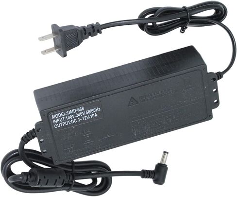 DIGISHUO 72W Power Supply Adjustable DC 3V ~ 24V 3A Variable Universal Switching AC/DC Adapter 100V-240V AC to DC Converter with LED Voltage Display and 8 Tips, for Household Electronics (3~24V 72W) in Saudi Arabia