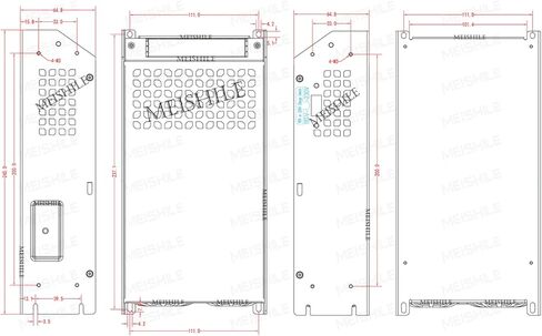 MEISHILE 24V 62.5A 1500W تحويل التيار الكهربائي محول AC إلى DC محول محول لمصباح ضوء شريط السائق LED، مكبر للصوت، آلة، 120V 110V إلى 24Volt 5A 10A 15A 20A 25A 30A 40A 50Amp in Kuwait