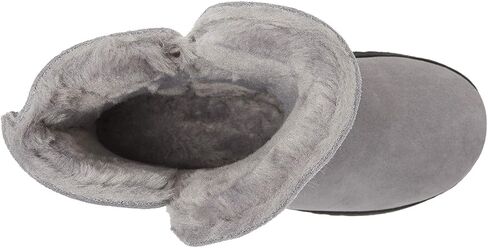 Dearfoams Women's Suede Foldover Bootie Slipper in Saudi Arabia