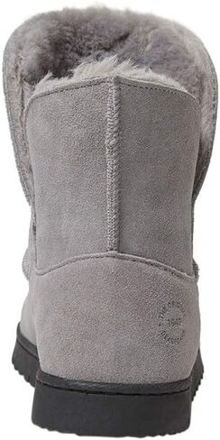 Dearfoams Women's Suede Foldover Bootie Slipper in Saudi Arabia