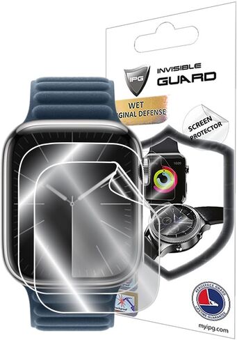 IPG for Watch Series 7-8-9 [45mm] Hydrogel Screen Protector (2 Units) Invisible Ultra HD Clear Film Anti Scratch Guard-Smooth/Self-Healing/Bubble -Free for Series9[45mm] in Kuwait