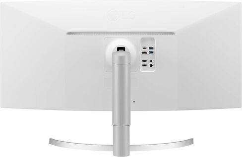 LG 38WN95C-W 38 بوصة منحنية فائقة العرض QHD+ 3840x1600 NVIDIA G-SYNC متوافقة مع معدل تحديث Nano IPS 144 هرتز ووقت استجابة 1 مللي ثانية للألعاب مع اتصال Thunderbolt 3 (متجدد) in Kuwait