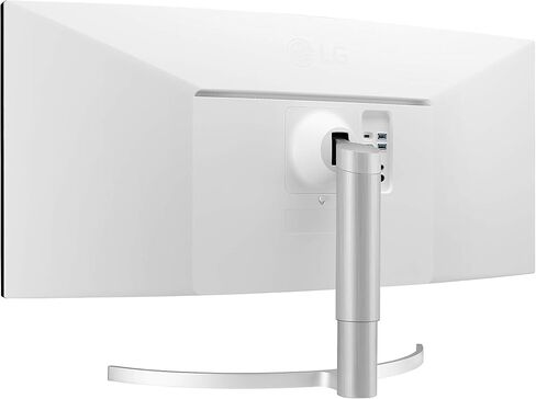 LG 38WN95C-W 38 بوصة منحنية فائقة العرض QHD+ 3840x1600 NVIDIA G-SYNC متوافقة مع معدل تحديث Nano IPS 144 هرتز ووقت استجابة 1 مللي ثانية للألعاب مع اتصال Thunderbolt 3 (متجدد) in Kuwait