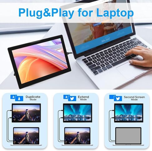 شاشة لمس 8 بوصة لـ Raspberry Pi، شاشة لمس محمولة 5 نقاط 1280 * 800 IPS مع واجهة HDMI ومكبر صوت مزدوج لـ Raspberry Pi 5/4B/3B+/3B/B+ Jetson Nano Win11/10/8/7(8 بوصة 1280* 800) in Kuwait