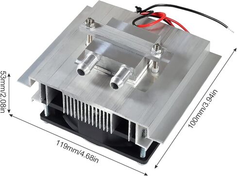 DC 12V DIY Thermoelectric Peltier Refrigeration Cooling System Kit Semiconductor Cooler Conduction Module+Radiator+Fan+TEC1-12706 in Kuwait