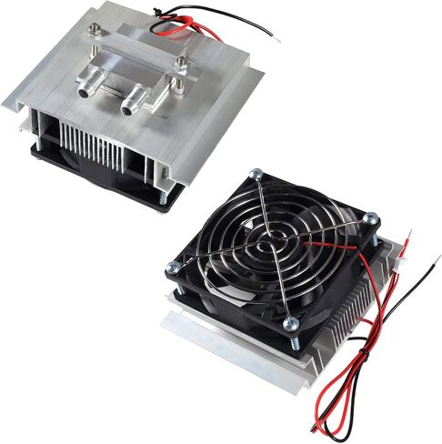 DC 12V DIY Thermoelectric Peltier Refrigeration Cooling System Kit Semiconductor Cooler Conduction Module+Radiator+Fan+TEC1-12706 in Kuwait