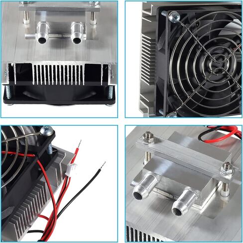 DC 12V DIY Thermoelectric Peltier Refrigeration Cooling System Kit Semiconductor Cooler Conduction Module+Radiator+Fan+TEC1-12706 in Kuwait
