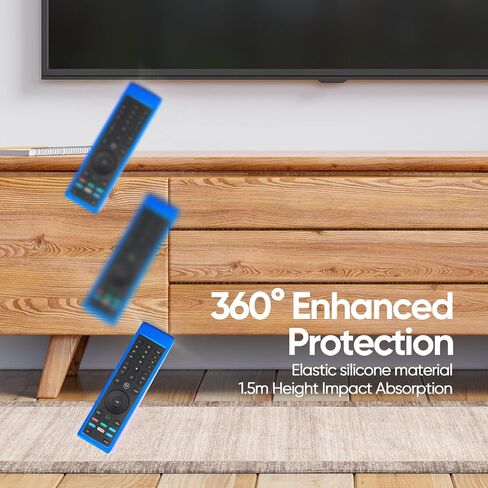 Case for Vizio TV Remote, Cover Compatible with Vizio Smart TV Remote Control XRT136 / XRT140 Silicon Universal Sleeve Skin Glow in The Dark Blue in Saudi Arabia