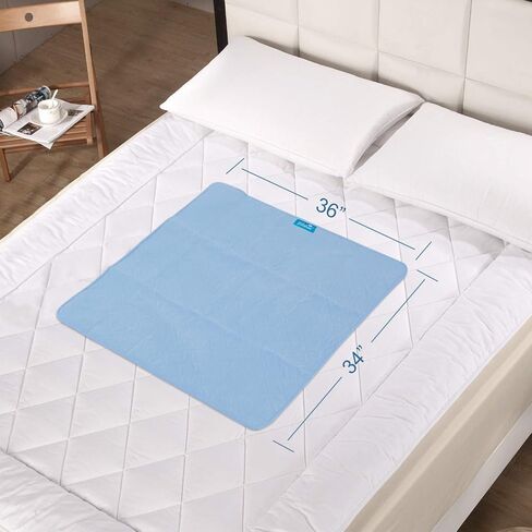 Waterproof Chair Pads for Incontinence Washable 22'' x 21'', 4 Pack Absorbent Seat Protector Underpads for Adults, Elderly, Kids, Toddler and Pets, Grey and Navy in Saudi Arabia