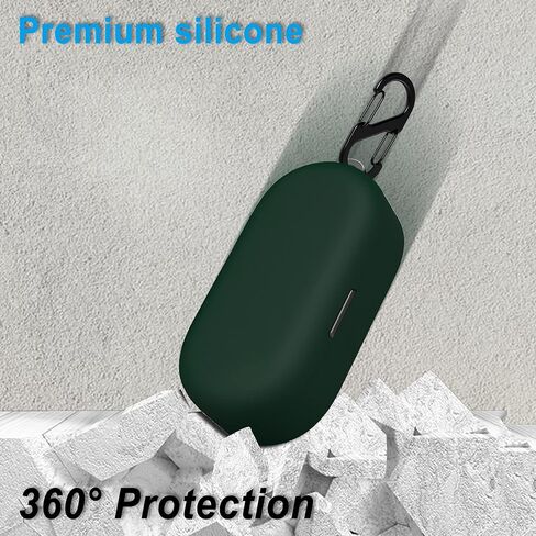 Geiomoo Silicone Carrying Case Compatible with TOZO T10, Portable Scratch Shock Resistant Cover with Carabiner (Navy Blue) in Saudi Arabia