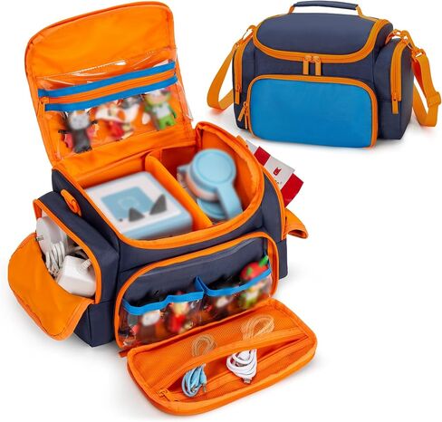 Carrying Case Compatible with Toniebox, Portable Bag for Audio Player Starter Set, Storage Travel Case for Charging Station Headphone, with Shoulder Strap and Handle, Blue(Case Only) in Saudi Arabia