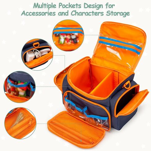 Carrying Case Compatible with Toniebox, Portable Bag for Audio Player Starter Set, Storage Travel Case for Charging Station Headphone, with Shoulder Strap and Handle, Blue(Case Only) in Saudi Arabia