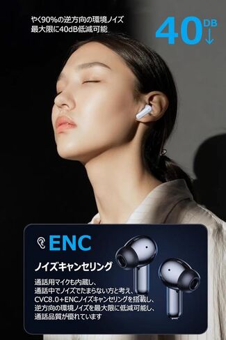 سماعات أذن لاسلكية بلوتوث V5.3 2024، تشغيل 50 ساعة، سماعات أذن ستيريو بجهير عميق مع شاشة LED للطاقة، حافظة شحن IPX5، سماعات مقاومة للماء مع ميكروفون (أسود) in Kuwait