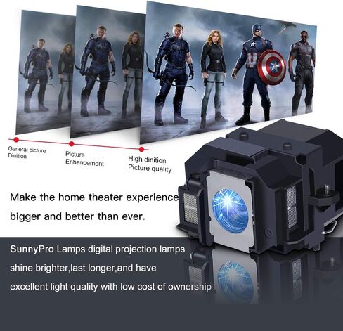 ELPLP58 مصباح بروجيكتور V13H010L58 لإبسون باورلايت HC 705HD باورلايت مقدم باورلايت S10+ باورلايت S7 باورلايت S8 باورلايت S8+ باورلايت S9 باورلايت W7 باورلايت X9 in Kuwait