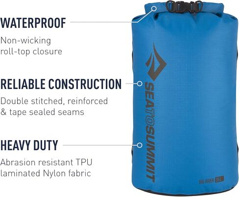 Sea to Summit Big River Dry Bag, Heavy-Duty Dry Storage, 20 Liter, Picante Red in Saudi Arabia