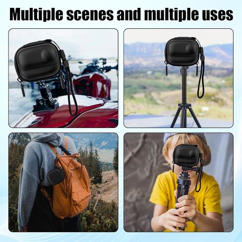 حقيبة حمل صغيرة لجهاز Insta360 GO 3/GO 3S، حقيبة تخزين ذات هيكل صلب، حقيبة واقية صغيرة للسفر، حقيبة محمولة مع حلقة تسلق وحزام المعصم، ملحقات الكاميرا لحماية غطاء عدسة شاشة الكاميرا in Saudi Arabia