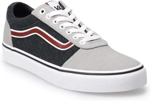 Vans Unisex Ward Fabric Material Shoes - Lace up Closure Style - Jersey Block Drizzle/White in Saudi Arabia