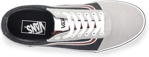 Vans Unisex Ward Fabric Material Shoes - Lace up Closure Style - Jersey Block Drizzle/White in Saudi Arabia