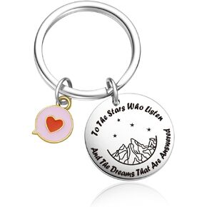 OWHOMS Reader Keychain Bookworm Gift Best Friend Jewelry Cousin Keychain Birthday Jewelry For Daughter Gift